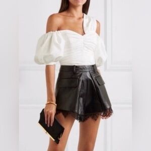 Self-Portrait Ivory Taffeta Top, size US 4 , UK 8, brand new with tag